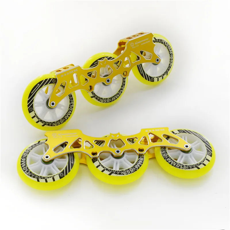 3 wheels 110mm 4 wheels 80mm 243mm inline skates frame M7 alloy roller patines skating base 3X110mm 4X80mm super light