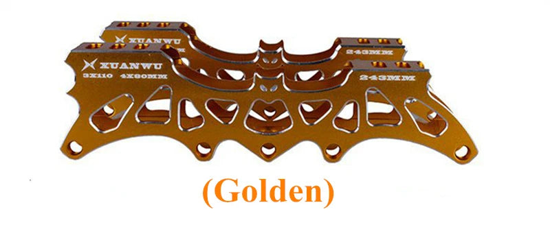 3 wheels 110mm 4 wheels 80mm 243mm inline skates frame M7 alloy roller patines skating base 3X110mm 4X80mm super light