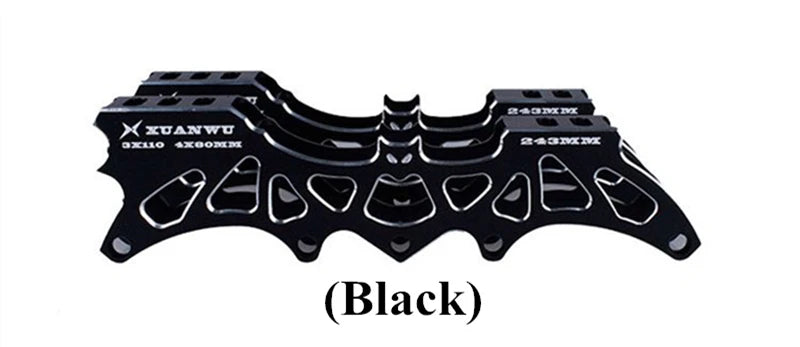 3 wheels 110mm 4 wheels 80mm 243mm inline skates frame M7 alloy roller patines skating base 3X110mm 4X80mm super light