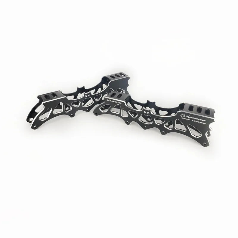 3 wheels 110mm 4 wheels 80mm 243mm inline skates frame M7 alloy roller patines skating base 3X110mm 4X80mm super light