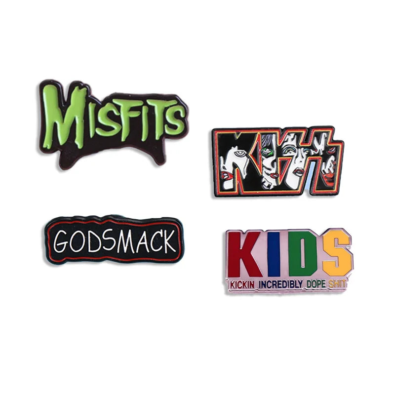 Pop Rock Band Pin Fashion Band Logo Brooch Music Singer Badge Fan Collection Jewelry Gift Accessories Wholesale