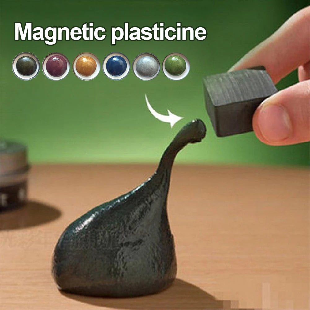 Magnetic Putty Slime Gravity Defying Magnet Toy Black Tech Science Kit Educational Fidget Toy For Elementary School Students