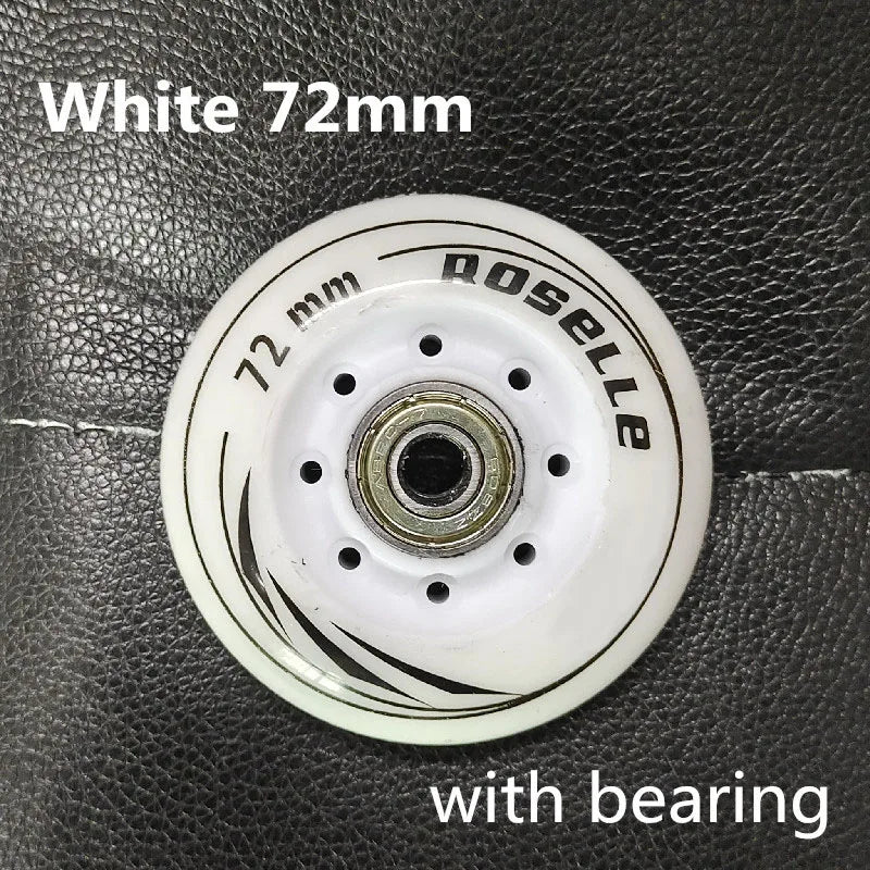 8 pcs/set 80mm 76mm 72mm 90A Rollers Inline Skates Slalom Skates Wheel For Adult Powerslide Patines skating Roller Wheels ABEC-7