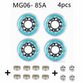 Roller Skate Wheel 62/64/68/70/72/76/80mm Inline Skates Rock Fancy Wheel PU Tyres Wear-resistant 83A/85A/90A/93A Bearing