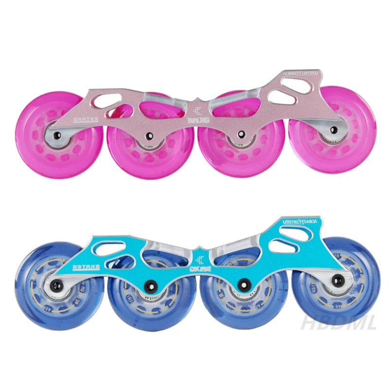 Roller Skate Wheel 62/64/68/70/72/76/80mm Inline Skates Rock Fancy Wheel PU Tyres Wear-resistant 83A/85A/90A/93A Bearing