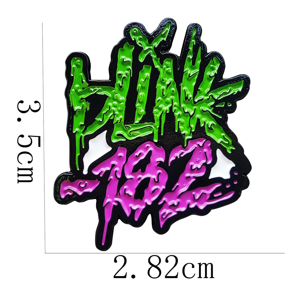 Rock Band Blink Enamel Pin Metal Brooch Lapel Badge Jewelry Accessories Collection Decoration