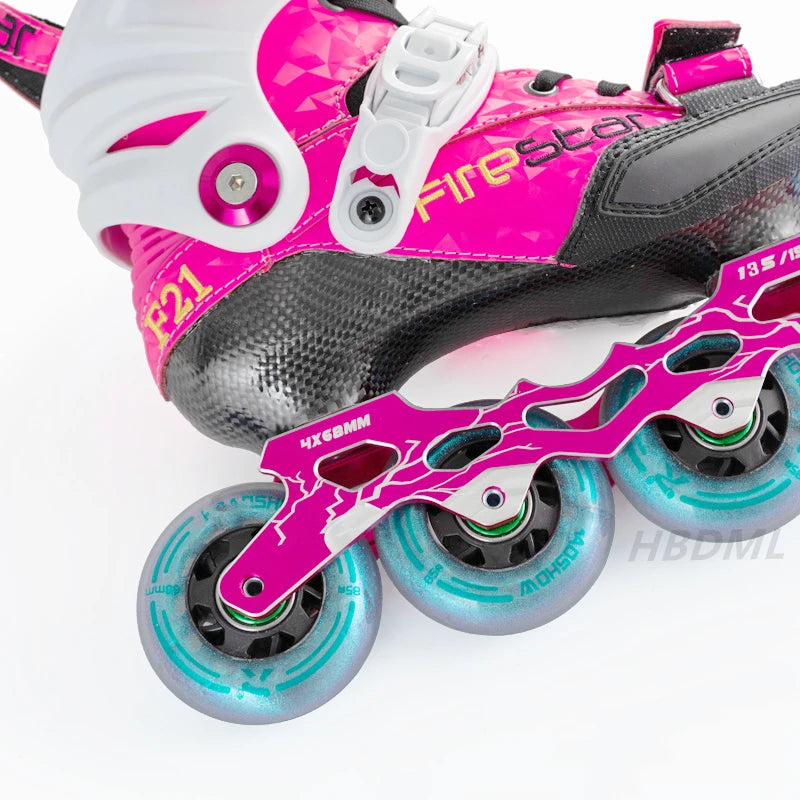 Roller Skate Wheel 62/64/68/70/72/76/80mm Inline Skates Rock Fancy Wheel PU Tyres Wear-resistant 83A/85A/90A/93A Bearing